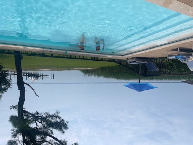 The Cox pool today, same original liner